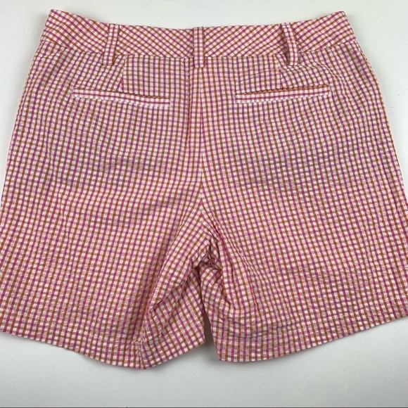 LANDS' End Red White Searsucker Shorts - Picture 5 of 10